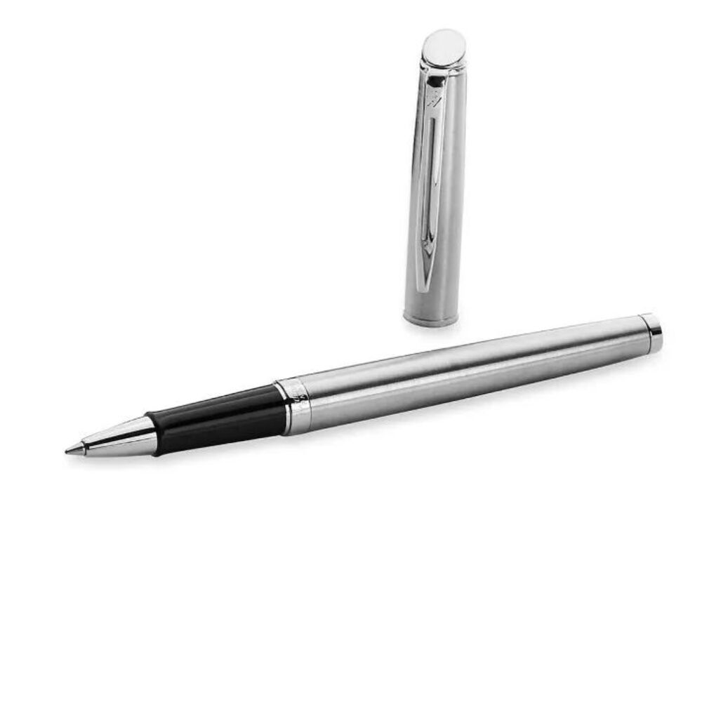 Waterman Hemisphere Essential Stainless Steel Chrome Trim Black Ink Pen S0920450